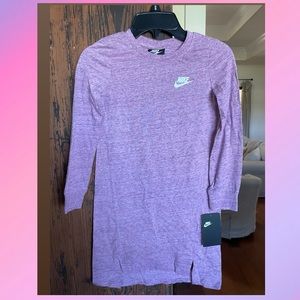 Girls size 6X NIKE SWOOSH dress NWT L/S pink
